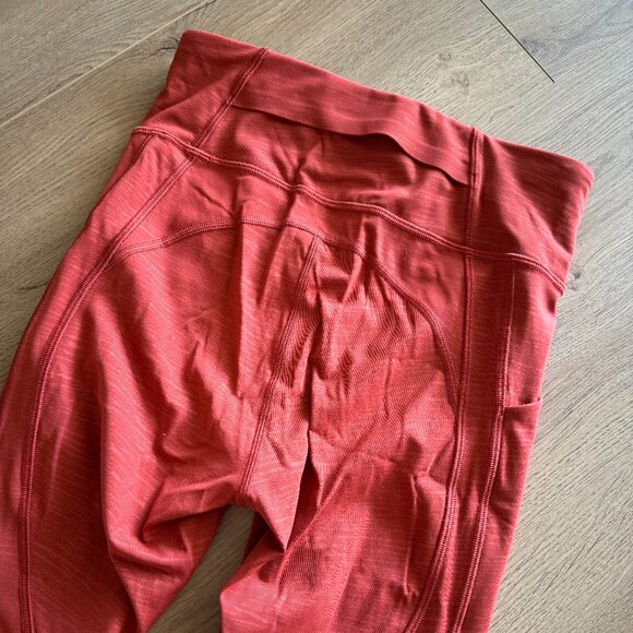 lululemon workout leggings size 4 in burnt orange - Picture 5 of 5